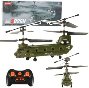 LEAN Toys RC vrtuľník na diaľkové ovládanie Syma S026H-1 zelený khaki