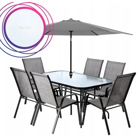 Záhradný stôl NEO 150 cm čierny