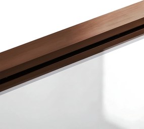 Rea Agat, 2-krídlová vaňová zástena 100x140 cm, medená matná, REA-W5698