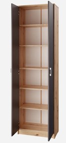 Policová skriňa Vincent, dub artisan/antracit