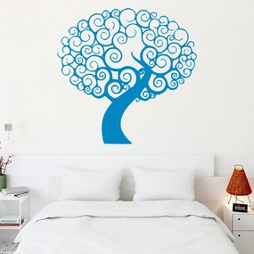Veselá Stena Samolepka Kúzelný strom Farba: modrá, Veľkosť: 60 x 60 cm