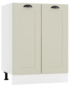 Kuchynská skrinka Adele D60 caffe mat/biela