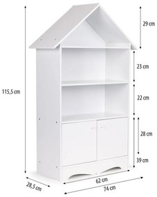 Skrinka v tvare domčeka pre detské hračky Ecotoys