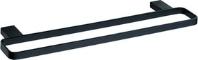 Bemeta Design NERO: Držiak uterákov, 410 mm, dvojitý - 135004080