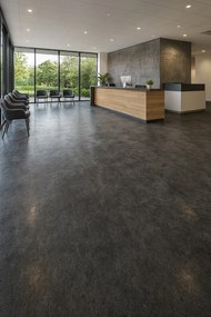 Beauflor, PVC podlaha - lino Blacktex Zinc 996D, na mieru, šíře 2m,4m, šedá, filc, chodba / predsieň