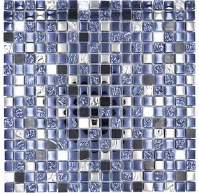 Mozaika mix 30x30 cm čiernostrieborná XCM M660