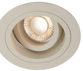 Sada 6 moderných zapustených bodových svetiel béžová GU10 50 mm otočné a naklápacie - Chuck