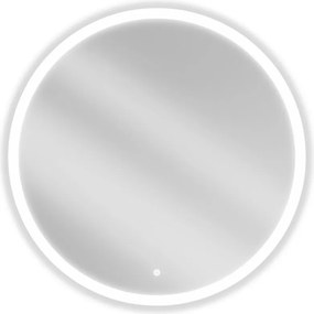 Mexen Oro, okrúhle LED podsvietené kúpeľňové zrkadlo 90 cm, 6000K, vykurovacia podložka proti zahmlievaniu, 9824-090-090-611-00