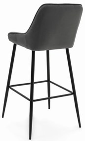 JAKS Barová stolička Vasto tmavo šedá