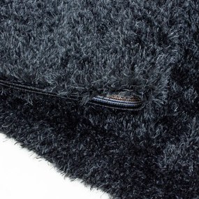 Ayyildiz koberce Kusový koberec Brilliant Shaggy 4200 Black - 120x170 cm