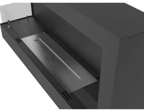 InFire - Rohový BIO krb 45x90 cm 3kW čierna
