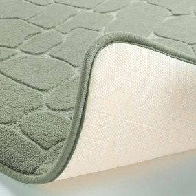 Zelená kúpeľňová predložka 50x80 cm Ricochet – douceur d'intérieur