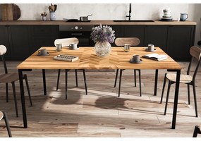 Jedálenský stôl z dubového dreva 90x200 cm Abies - The Beds