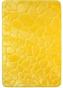 VOPI Kúpeľňová predložka s pamäťovou penou Kamene žltá, 40 x 50 cm