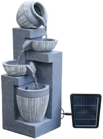 Záhradná solárna fontána BestBerg SF-19 / polyresin / 19 x 19 x 51 cm