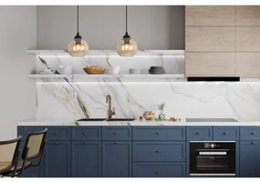 Závesné svietidlo Costa, 2x medové sklenené tienidlo, b