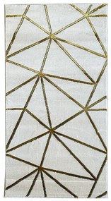 Koberec Frisee Diamond 0,8/1,5 A0071 biela/zlatá