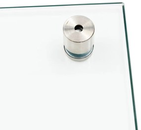 Kuchynská zástena, priehľadná 90x40 cm, tvrdené sklo