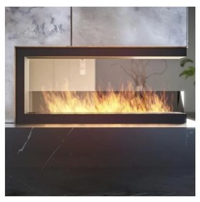 InFire - Rohový BIO krb 120x50 cm 3kW obojstranný