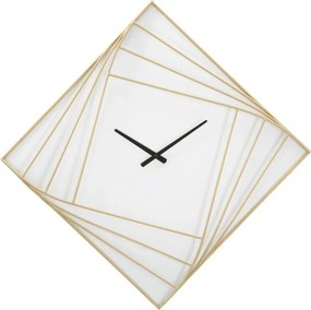 Nástenné hodiny Línia 85 cm zlaté/biele