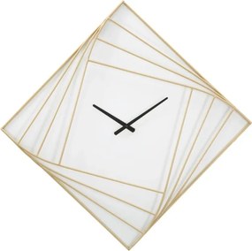 Nástenné hodiny Línia 85 cm zlaté/biele