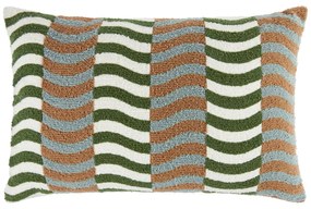 RETRO RHYTHM Vankúš 40 x 60 cm – zelená