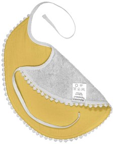 Žltý mušelínový podbradník Kindsgut London