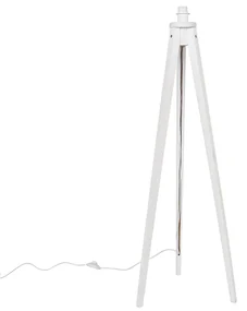 Rustikálna stojaca lampa trojnožka biela - Tripod Classic
