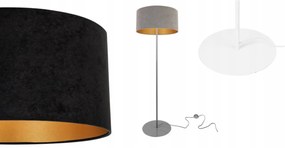 Podlahová lampa MEDIOLAN, 1x textilné tienidlo (výber z 10 farieb), (výber z 3 farieb konštrukcie), G