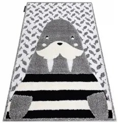 styldomova Detský sivý koberec JOY mrož