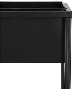 Kvetináč so stojanom 100 cm – čierny SPRINGOS BOLD GA0189