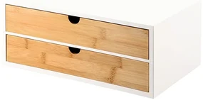 Kesper 58955 Organizér s 2 priehradkami bambus, 33 x 21 x 13,5 cm