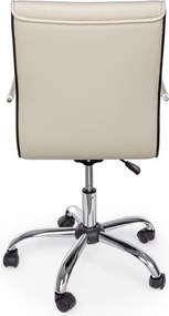 Taupe kancelárska stolička z imitácie kože Perth – Yes Everyday