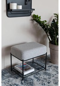 Svetlosivý taburet Milou – White Label