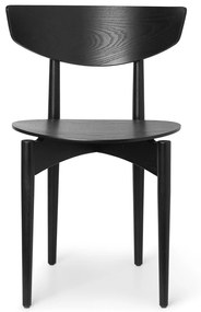 Jedálenská stolička Herman Wood – čierna