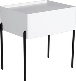 XXXLutz NOČNÝ STOLÍK, biela, 50/55/40 cm Livetastic - Online Only spálne - 000575045703