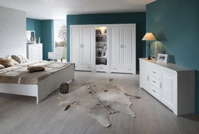 Šatníková skriňa 2-dverová Atik, biela