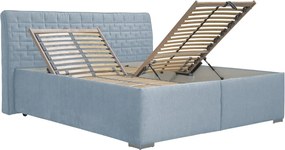 Posteľ Rita 180x200 cm, svetlo modrá látka
