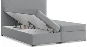 Manželská posteľ VICENZA 140×200 cm svetlosivá