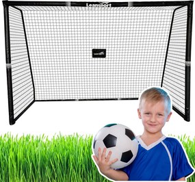 LEAN Sport Prenosná futbalová bránka pre deti kovová 180x120x60cm