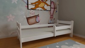 Detská posteľ z masívu borovice EDITA - 200x90 cm - biela