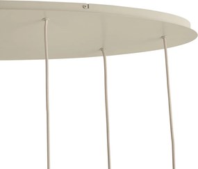 Japandi závesná lampa béžová 7-svetelná - Pluni Tuba
