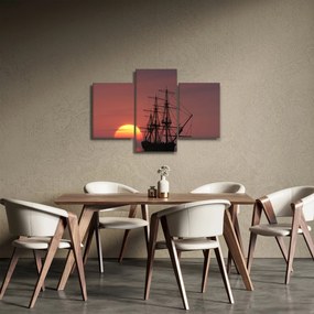 Obraz - Stredoveká loď (90x60 cm)