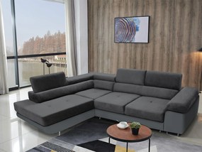 Rohová sedacia súprava Ascend L (sivá) (L). Akcia -20%. Vlastná spoľahlivá doprava až k Vám domov. 1061867