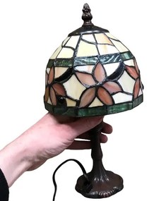 Vitrážová lampa tiffany stolová Ø15