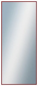 DANTIK - Zrkadlo v rámu, rozmer s rámom 60x140 cm z lišty Hliník vínová (7269209)