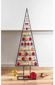 Vianočná dekorácia kovový stromček, 150 cm, antracit