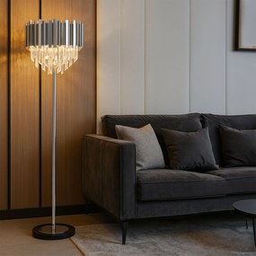 Toolight Toolight, podlahová lampa na postavenie 3xE14 APP1716-3F, chrómová, OSW-04338