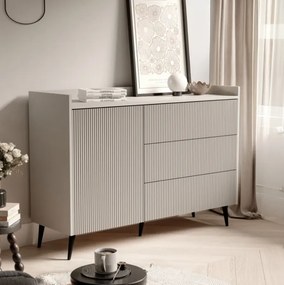 Moderná komoda CONNER kašmír 126 cm