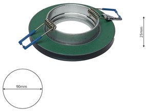 Podhľadové svietidlo Glass Round, 1x sklenené/strieborné kovové tienidlo, s